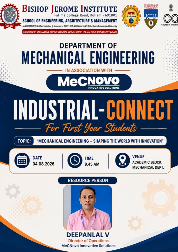 Shaping the World with Innovation: Department of Mechanical Engineering Hosts -Industrial-Connect